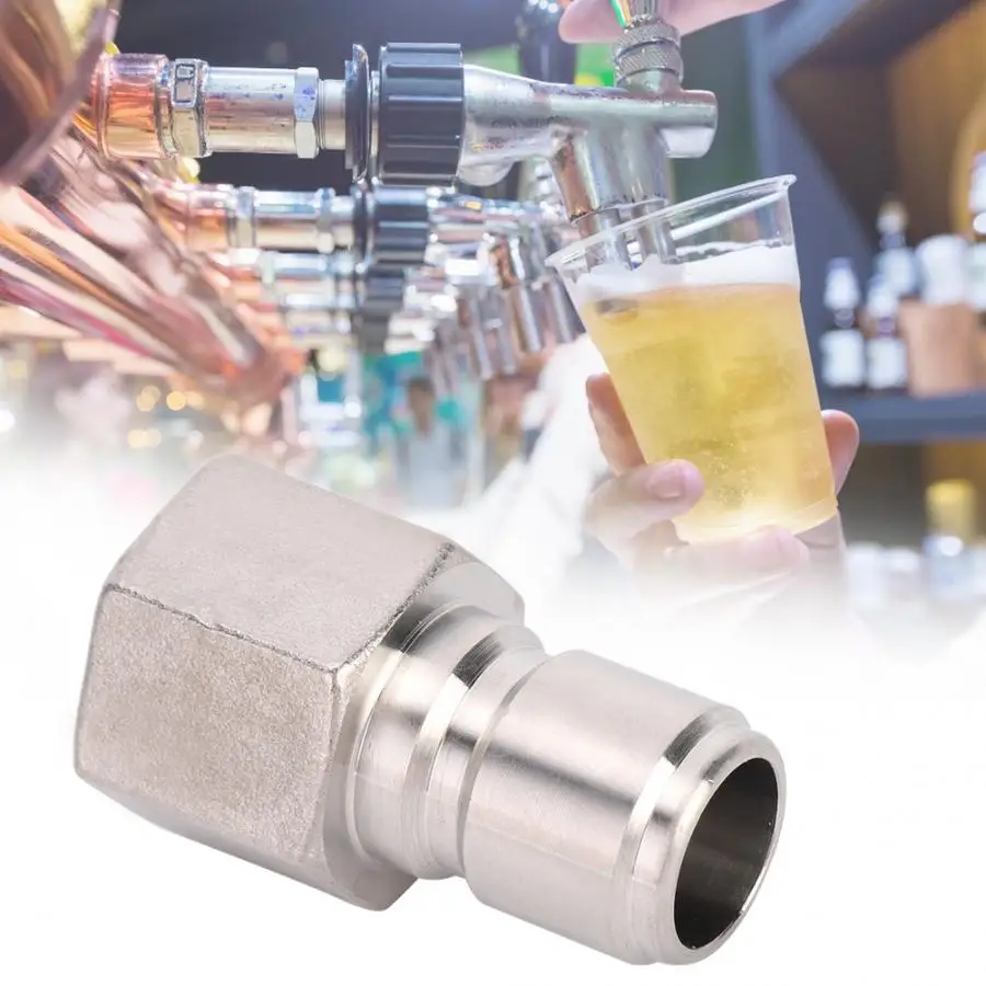Homebrew 2Pcs Stainless Steel Quick Connector Beer Fitting Accessories 1/2in Male Gun | Дом и сад