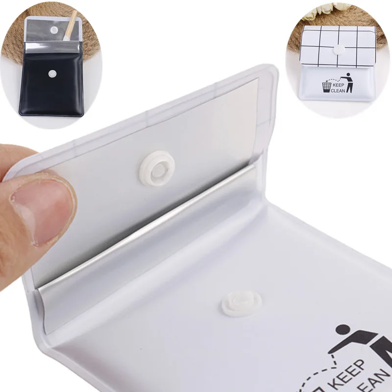 PVC Mini Ashtrays Bag Potable Black White Creative Windproof Smoking Outdoor Ash Tray | Дом и сад