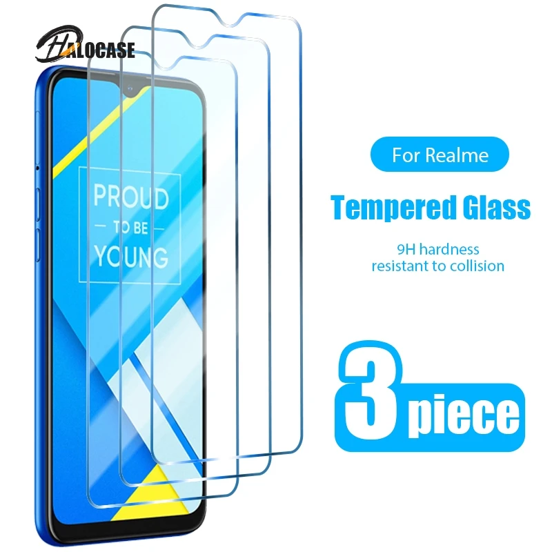 

3PCS Tempered Glass for Realme C3 C2 GT Neo 5G Screen Protector for Realme C15 C11 8 7 Pro C12 C17 C25 C21 C20 Phone Glass