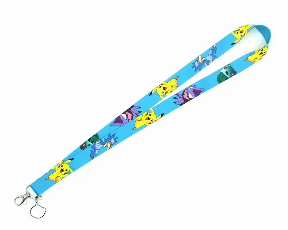 Новинка 100 шт Pokemon Pikachu Виолончель цепочка для телефона и ключей шейный ремешок