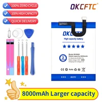 okcftc 100 original 8000mah bv 6800 battery for blackview bv6800 pro ip68 waterproof mt6750t high quality