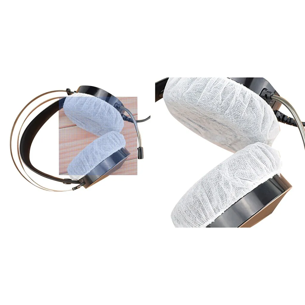 

50 pairs protective cover Disposable Hygienic Sanitary Earpad Covers for Small Headphones and All Headsets Accessories