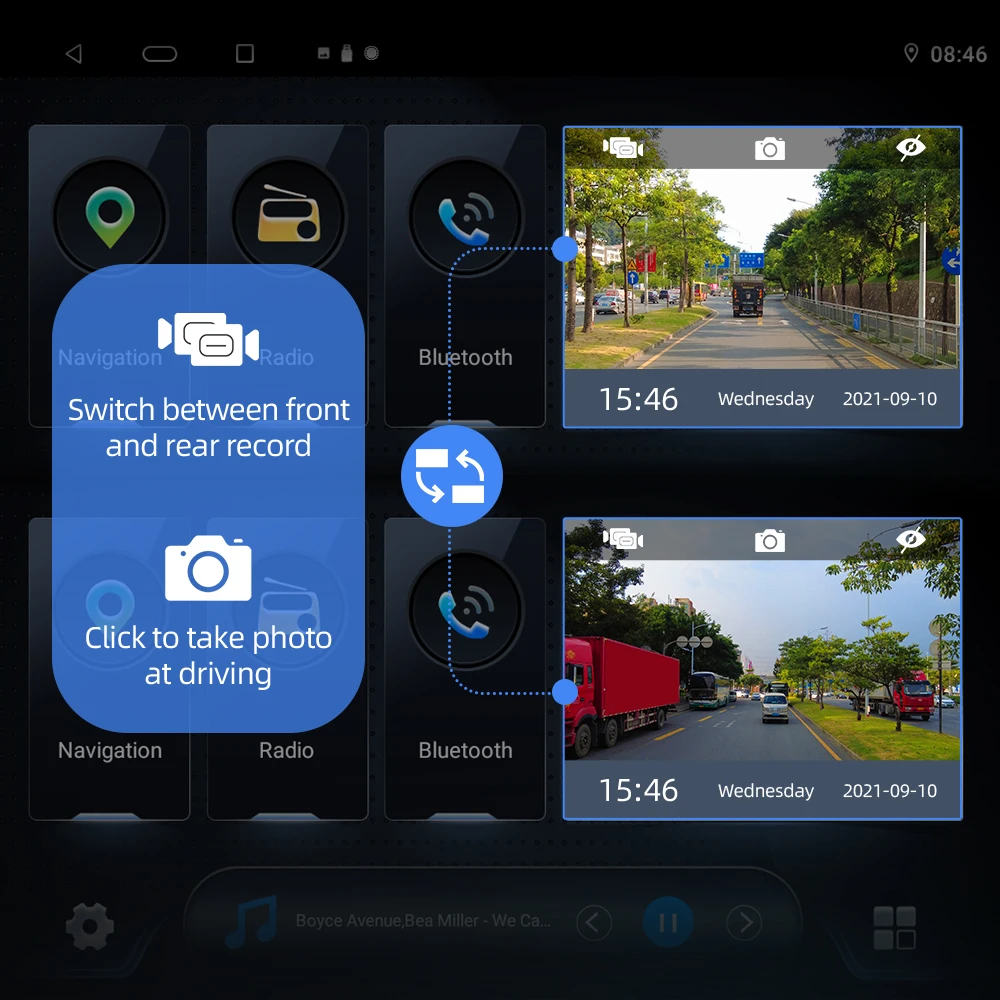 Автомобильный радиоприемник ISUDAR Android 10 VW/Passat b8 Magotan 2015-Автомобильный