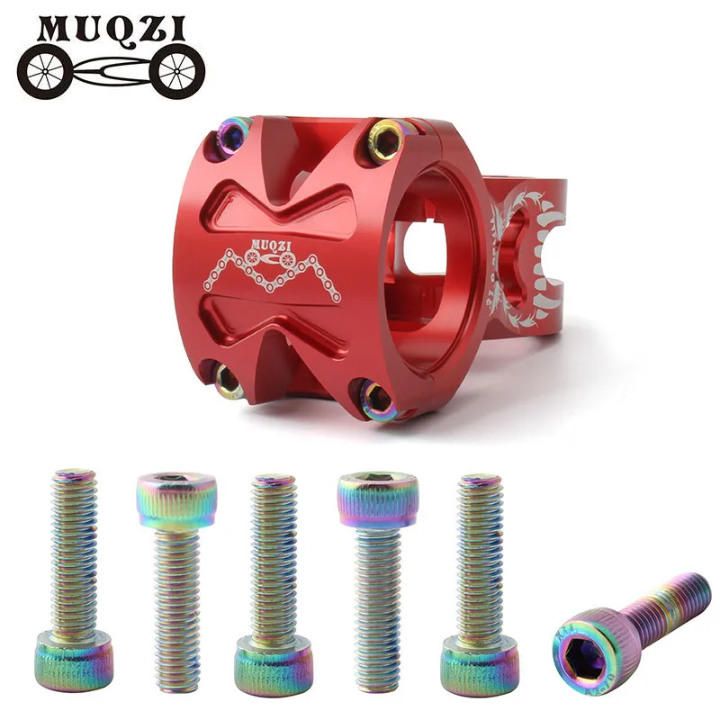 

MUQZI 4Pcs Bicycle Handlebar Stem Screw Aluminum Alloy M5*18 Dead-Flying, Folding, Road Bikes Fixed Gear Stem Riser Bolts Screws