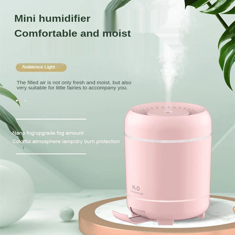 

300ML Air Humidifer Aroma Essential Oil Diffuser USB Ultrasonic Mist Maker Humidificador for Home with LED lamp Phone Holder
