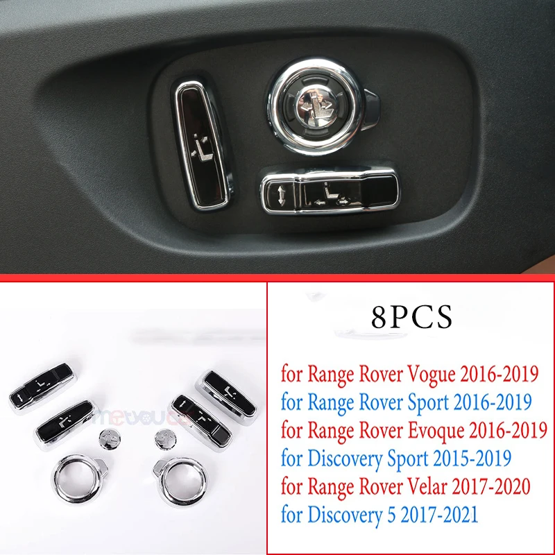 Для Land Rover Discovery 5 Range Rover Sport Evoque Vogue Discovery Sport Velar автомобильное сиденье с боковой кнопкой регулировки крышки отделки