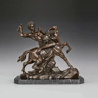 hercules fighting with centaur nessus statue by giambologna bronze replica famous greek god sculpture art large classy decor