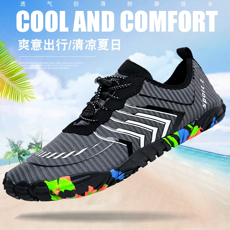 Super light and quick-drying beach swimming shoes, couple style outdoor sports aqua shoes, cool water shoes