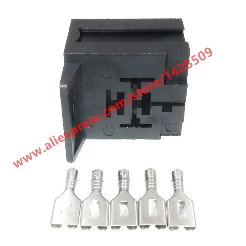 10 комплектов 5 контактный автомобильный релейный держатель гнездо с монтажным