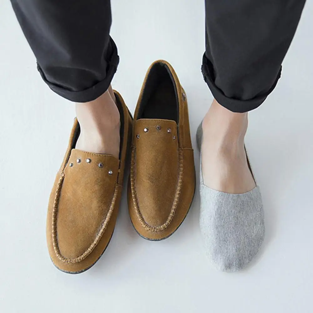 

1 pair Men's Ice Silk Boat Socks Thin Deodorant Cotton Mesh Silicone Socks Mouth Breathable Shallow Non-Slip Socks Invisibl P1M9