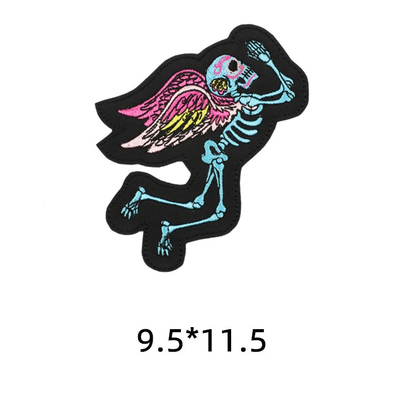Нашивки с аппликацией из мультфильма Death Shead паук паутина Хэллоуин черная кошка