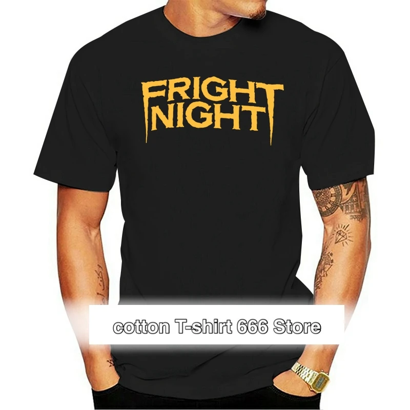 

Fright Night V2-Camiseta de algodón para hombre, camisa informal с круглым вырезом и музыкой