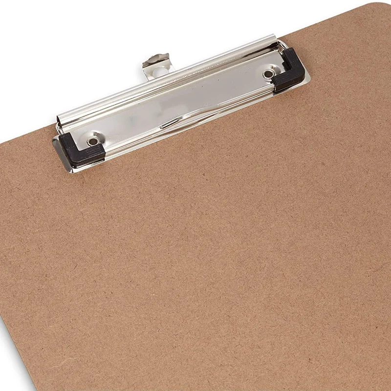 

8Pcs A4 Hardboard Clipboards Low Profile Clip Designed for Classroom and Office Use