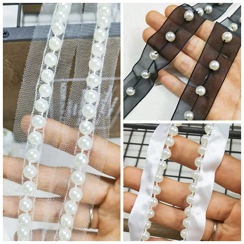 Кружевная атласная шифоновая лента с блестками и 3D вышивкой | Дом сад