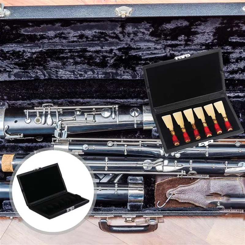 

Portable Bassoon Reed Case PU Leather Bassoon Reed Box Carrying Case Holder