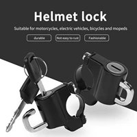 universal motorcycle helmet lock metal motorcycle bike handlebar helmet anti theft safety lock accessories