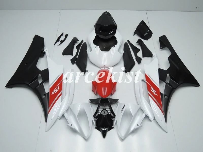 

Литьевая Форма НОВЫЙ ABS мотоцикл обтекатели комплект для YAMAHA YZF-R6 2006 2007 06 07 R6 обтекатель набор красный белый черный на заказ