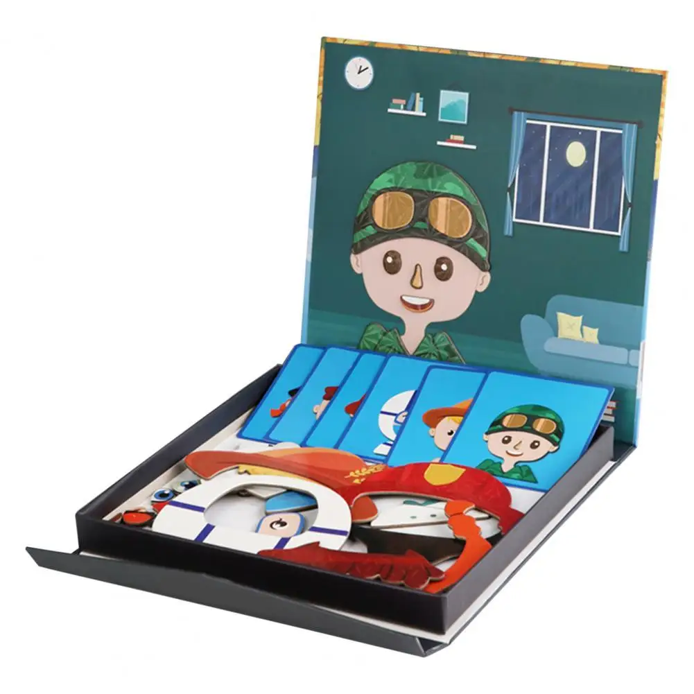 

1 Набор, забавный развивающий Магнитный пазл