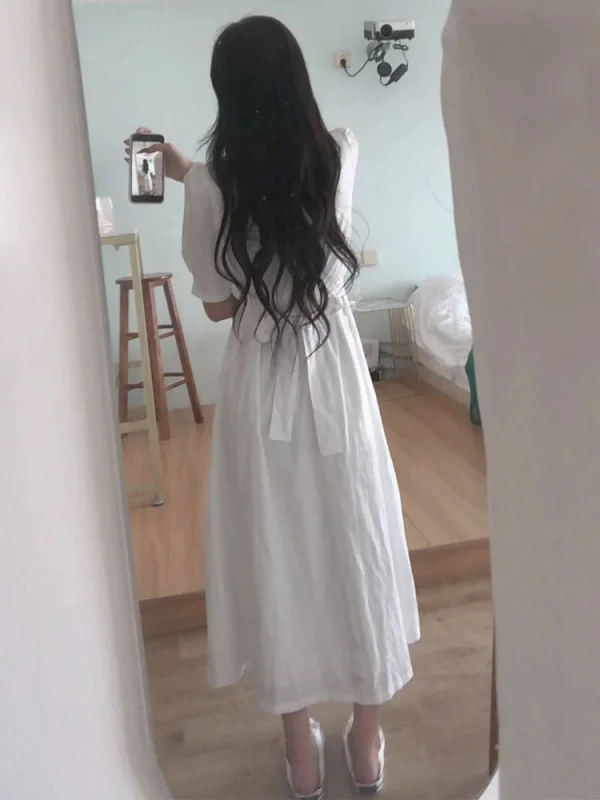 

Internet Celebrity Same Style Fairy Temperamental Dress Female Summer Platycodon Grandiflorum