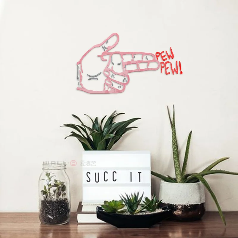 Фото WS43 Ins northern wind fingers pistol 3 d acrylic solid wall stick Korea contracted interesting metope clothing pictures Дом и сад WS43 Ins northern wind fingers pistol 3 d acrylic solid wall stick Korea contracted interesting metope clothing pictures Дом и сад