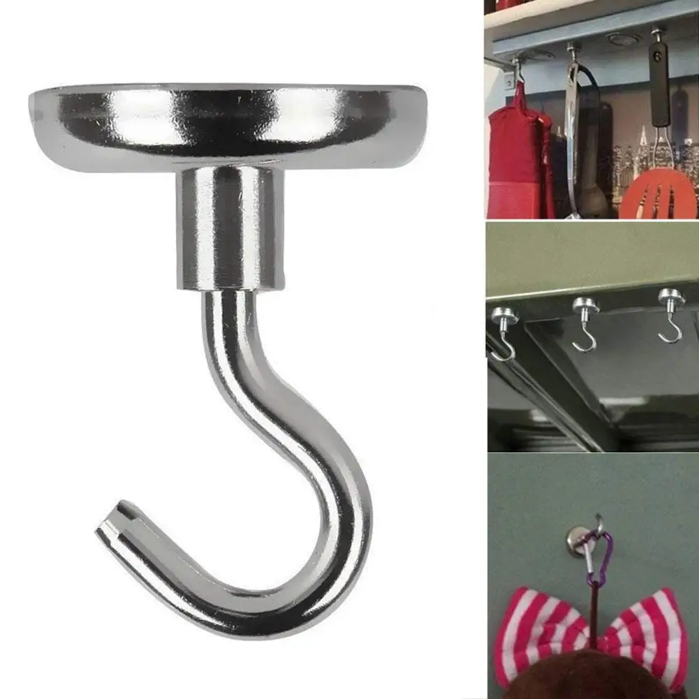 

GJ16$ Neodymium Iron Boron Household Magnetic Hook Metal Magnet Hook Iron Suction Strong Hook