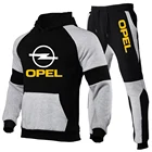 Спортивный костюм Opel мужской с принтом, кофта и штаны с принтом в стиле Харадзюку, удобный дизайнерский комплект для спорта, Осень-зима 2021