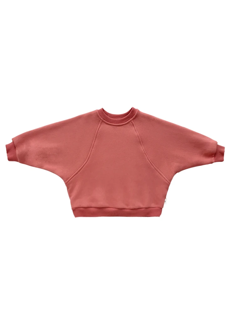 Детская толстовка с капюшоном однотонная Повседневная Верхняя одежда длинными