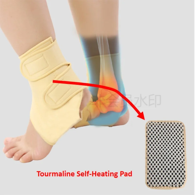 Турмалиновый самонагревающийся поддерживающий бандаж для лодыжки Магнитная
