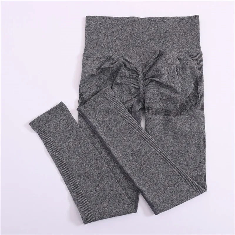 

Women Yoga Workout Sportswear Gym Fitness Athletic Clothing Seamless Leggings HighWaist Tight Elastic Pants Push up Trousers