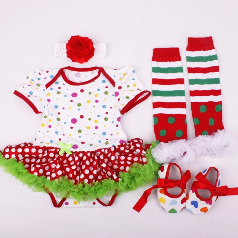 

Baby Girls 2020 Christmas Clothes Set Fashion Party First Christmas Clothing 4pcs Baby Girls New Years Clothing Girl Outfits