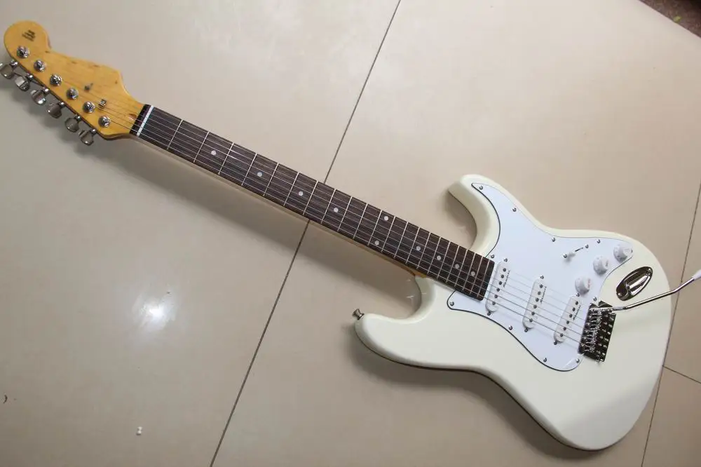 Бесплатная доставка новое поступление модель STR электрическая гитара кремового