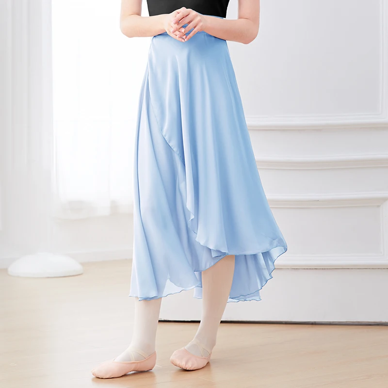 Балетные юбки для женщин длинные шифоновые танцевальные лирическое мягкое