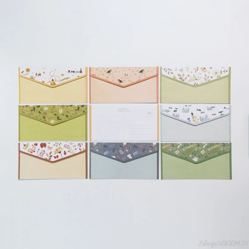 

Creative Beautiful Letter Paper Envelope Floral Cute Cartoon Set Letterhead Small Fresh Gifts O21 20 Dropshipping