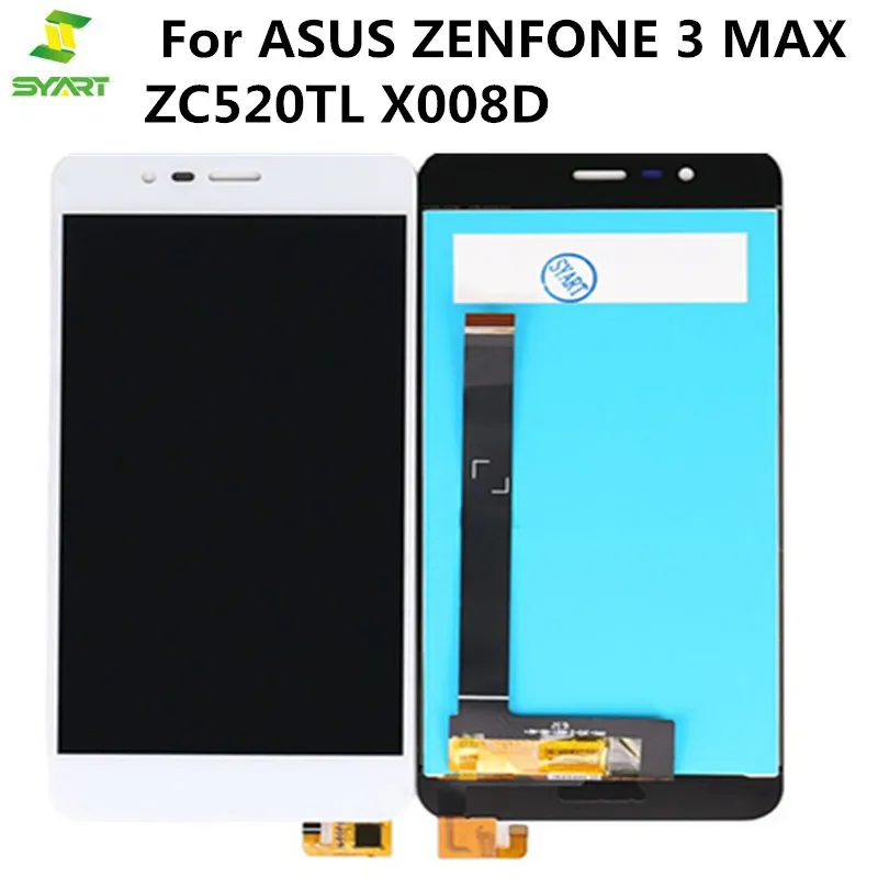 ЖК экран для ASUS ZENFONE 3 MAX ZC520TL X008D тактильный дисплей белый + рамка с рамкой в
