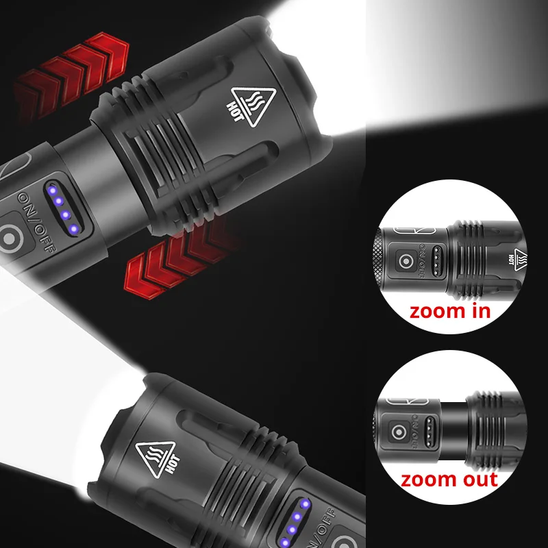 Zoom à Prova Modos de Uso. Xhp160.2 com Lâmpada D'água em 5 Bateria de 5000mah com Suporte para Bicicleta para Presente Lanterna Poderosa Recarregável Led Usb 5 High Quality Luzes e Iluminação