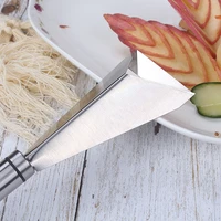 fruit knife triangular apple carving knife household stainless steel push knife chef essential fruit platter carving mould kitch