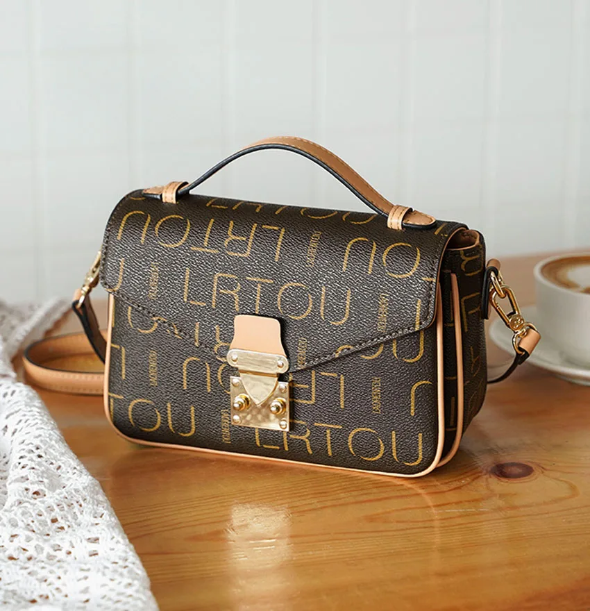LAORENTOU новая женская сумка модная с тиснением из ПВХ материала женские сумки tote Женская кожаная сумка через плечо