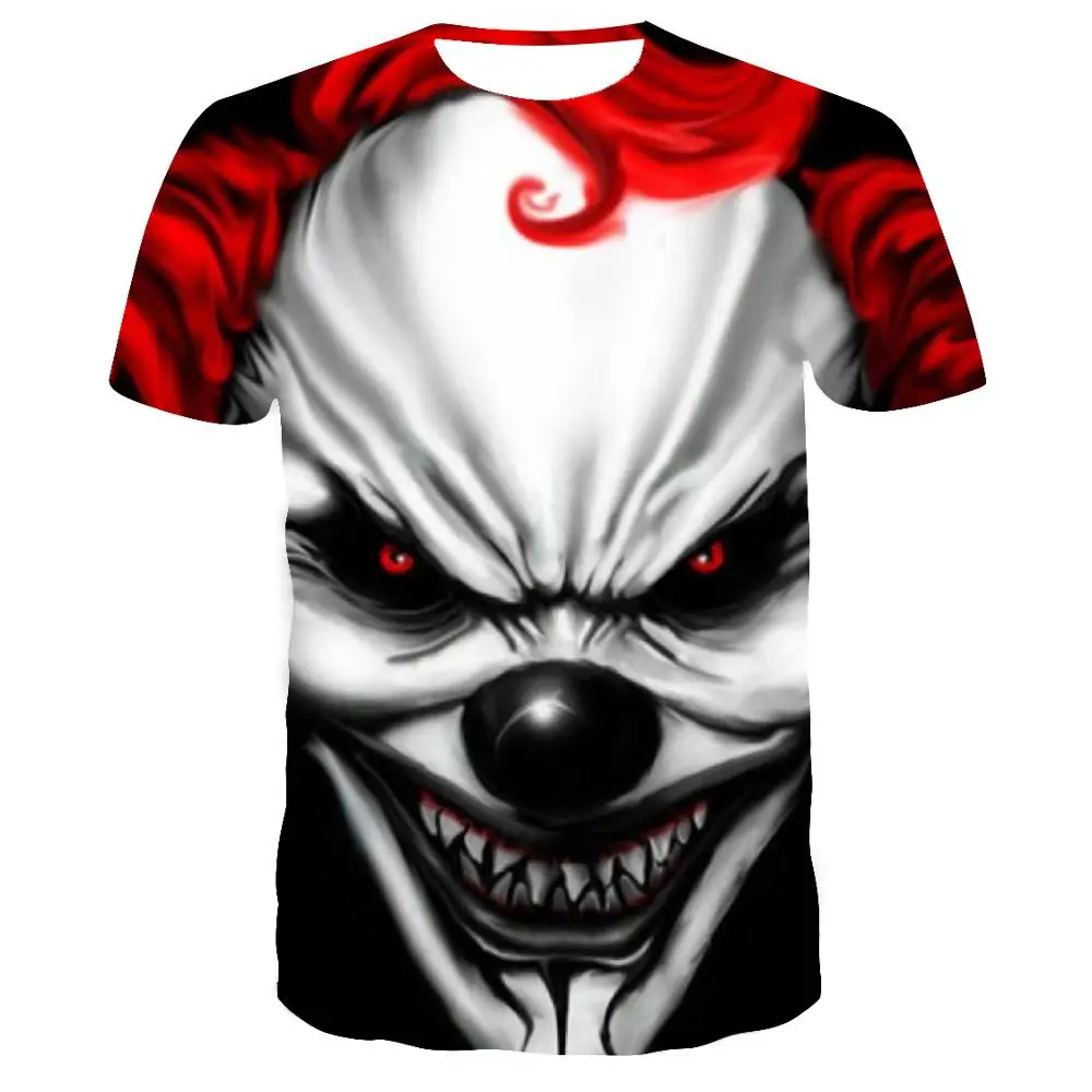 Женская футболка с принтом Мужская Джокера повседневная мужская круглым вырезом