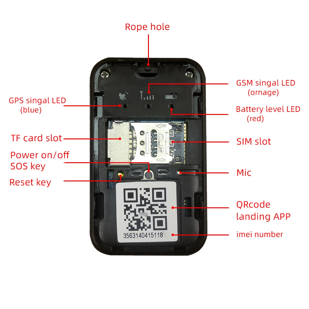 Мини GPS GSM-трекер G05 мощный магнитный с защитой от потери для детей и домашних