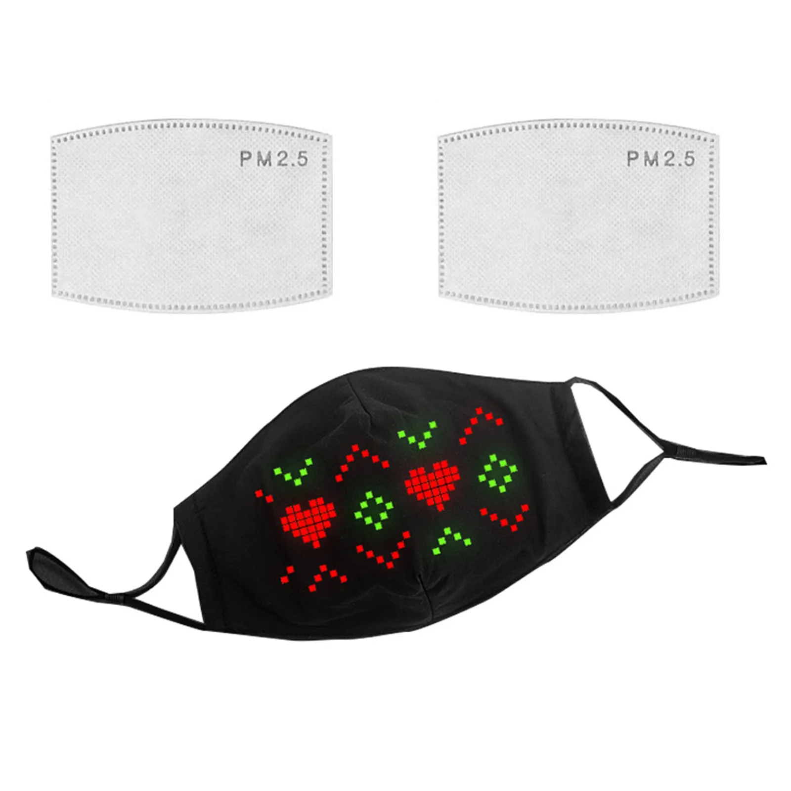 

Bluetooth Controlled LED Mask Halloween Masks Wireless Glow Masks USB Charging Party Cosplay Mask Birthdays Parties Masks masque