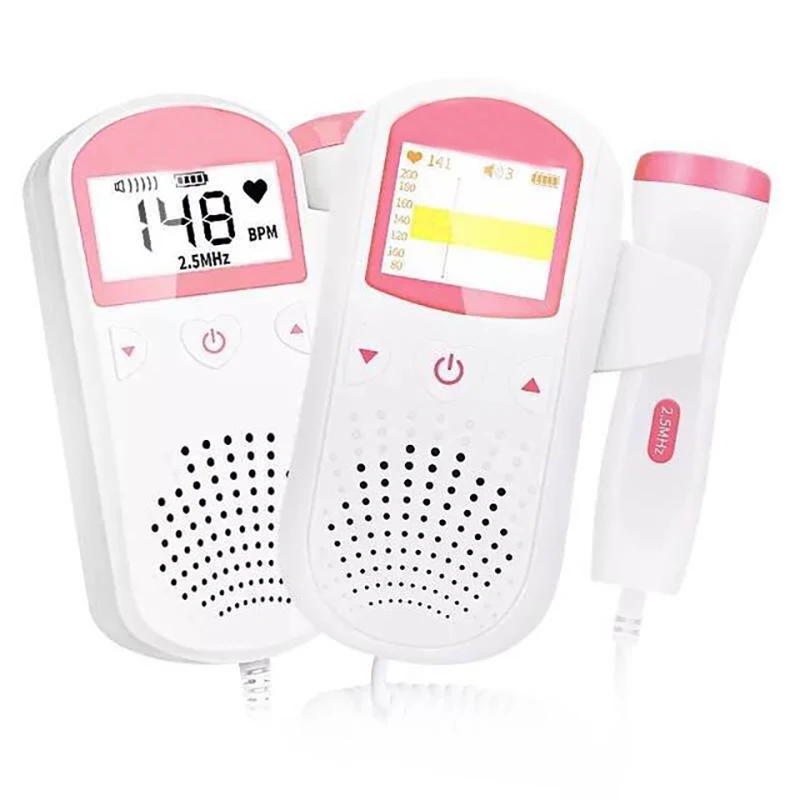 

Doppler Fetal Monitor Fetal Doppler 2.5M Prenatal Baby Heart Rate Detector Household Sonar Doppler Stethoscope Pregnant Women