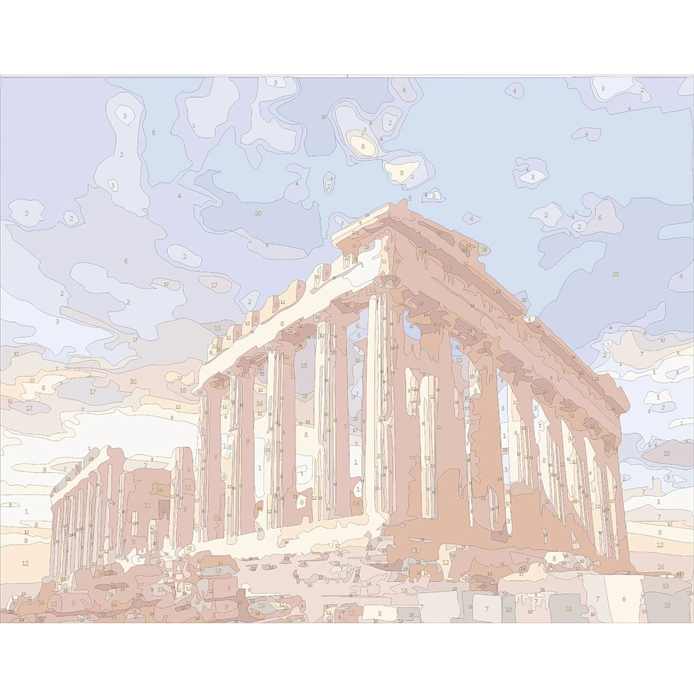 Набор для рисования по номерам на холсте Пейзаж - купить выгодной цене |