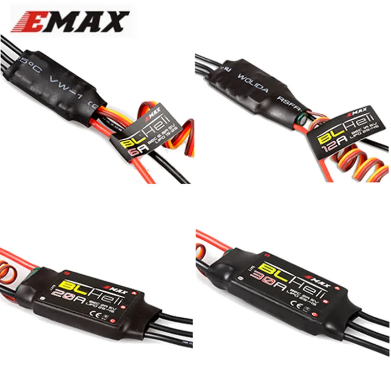 Серия EMAX BLHeli 12A 20A 30A 40A ESC для радиоуправляемого многовинтового самолета с