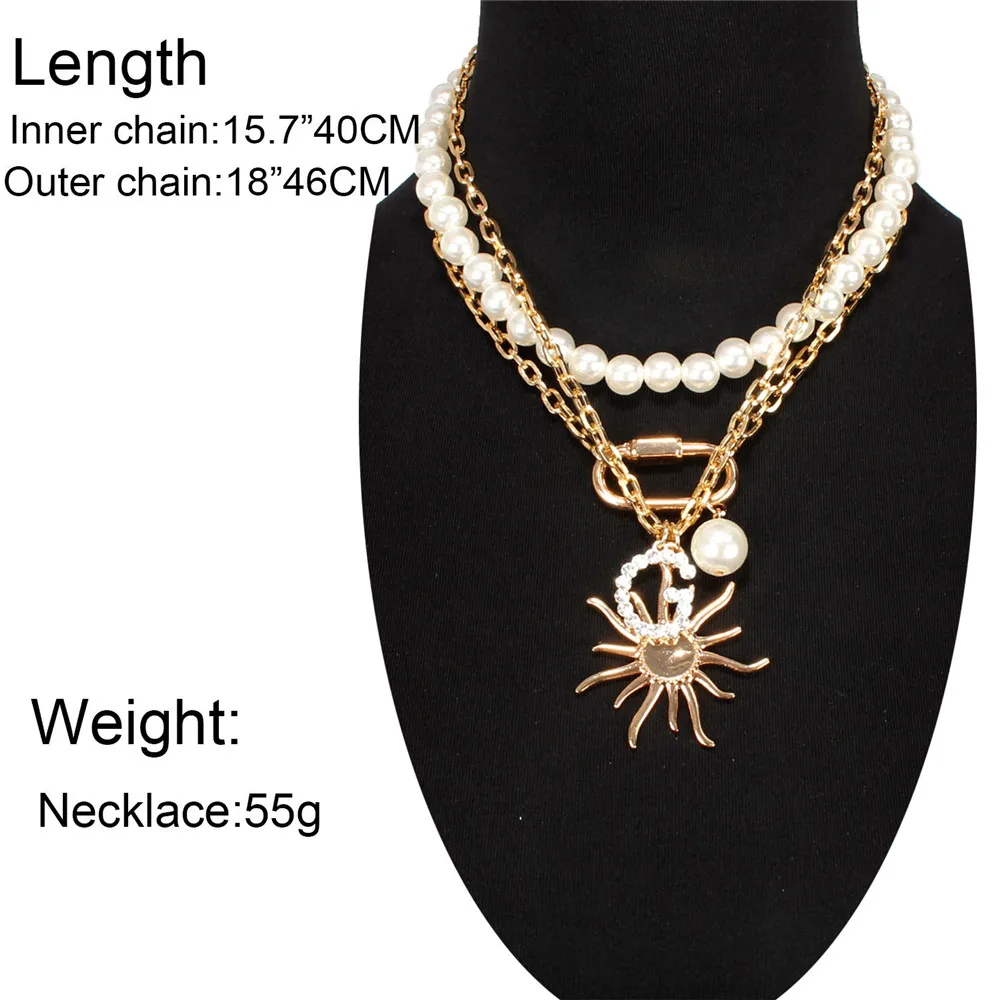 Огромное женское ожерелье в стиле хип-хоп массивная цепь многослойное для