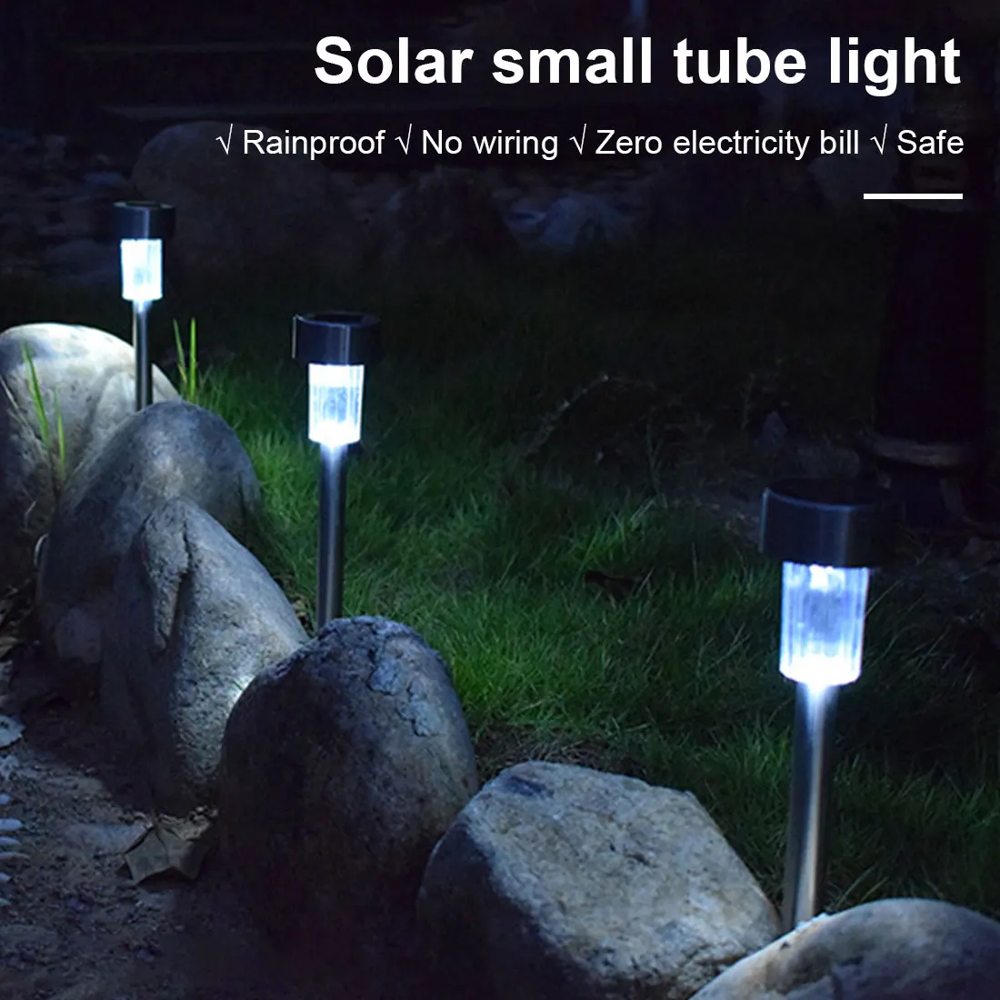 

LED Solar Garden Light Outdoor Solar Powered Lamp Lantern Waterproof Landscape Lighting For Pathway Patio Yard Lawn Decoration