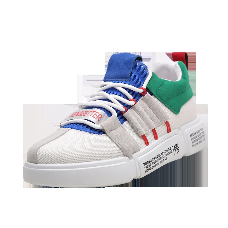 Кроссовки для мужчин Повседневная обувь дышащая бега тканая сетчатая