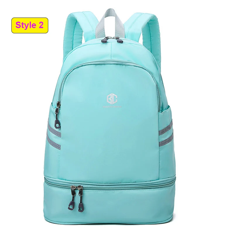 Style 2 Blue Женский рюкзак для путешествий, сумка для фитнеса, сумка для тренировок, сухой и влажный мешок, Gymtas Sac De Sport Mochila, для плавания, XA874WA - Цвет: Style 2 Blue