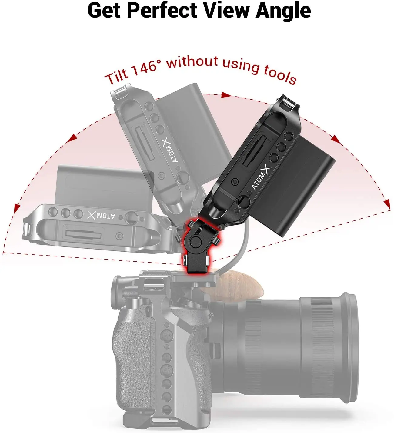 Держатель монитора SmallRig с двумя камерами поддержка EVF поворотное крепление