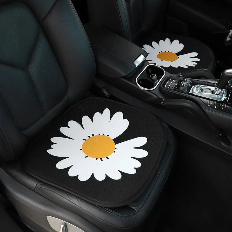 

Car Seat Cover Lovely Little Daisy Flower Four Seasons General Car Auto Cushion Breathable Car Accessories