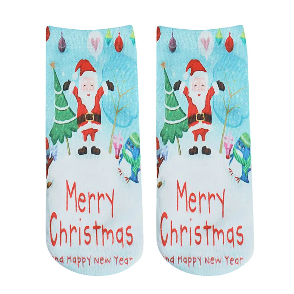 SAGACE 2020 зимние хлопковые прямые рождественские носки женские Короткие Носки с